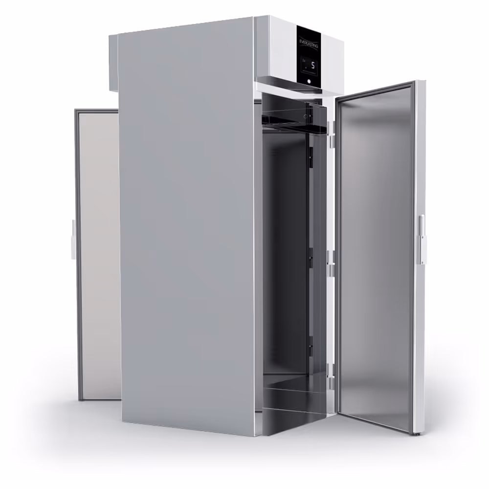 Everlasting ROLL-THROUGH Fridge Upright Solid 2 Door