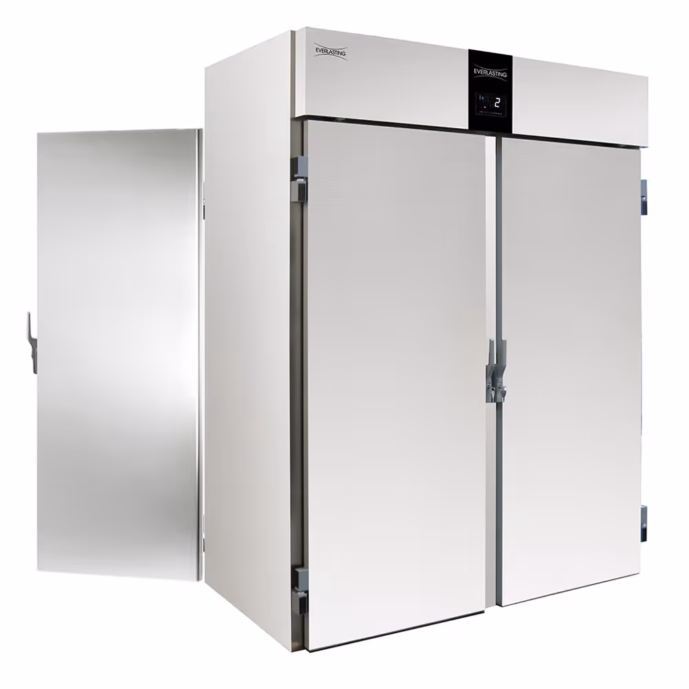 Everlasting ROLL-THROUGH Fridge Upright Solid 4 Door