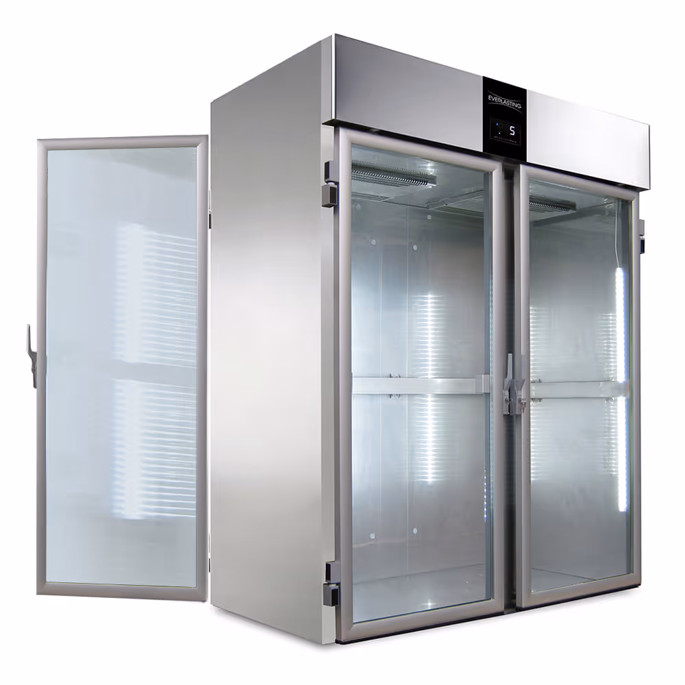 Everlasting ROLL-IN Fridge Upright Double Glass Door