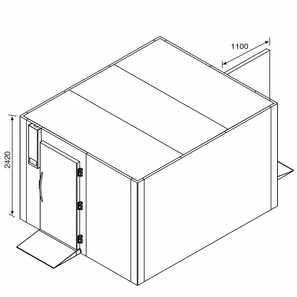 Everlasting KING TROLLEY 240 Tray Blast Chiller 1000kg / Freezer 800kg Roll In Single Door
