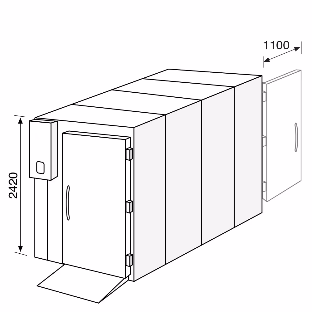 Everlasting KING TROLLEY 160A Tray Blast Chiller 630kg / Freezer 480kg Roll Through 2 Door