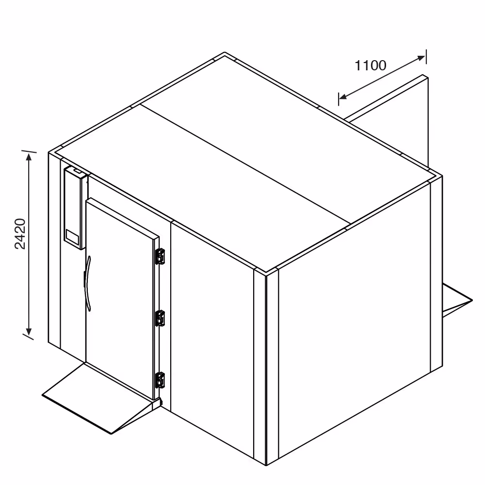 Everlasting KING TROLLEY 160B Tray Blast Chiller 630kg / Freezer 480kg Roll Through 2 Door