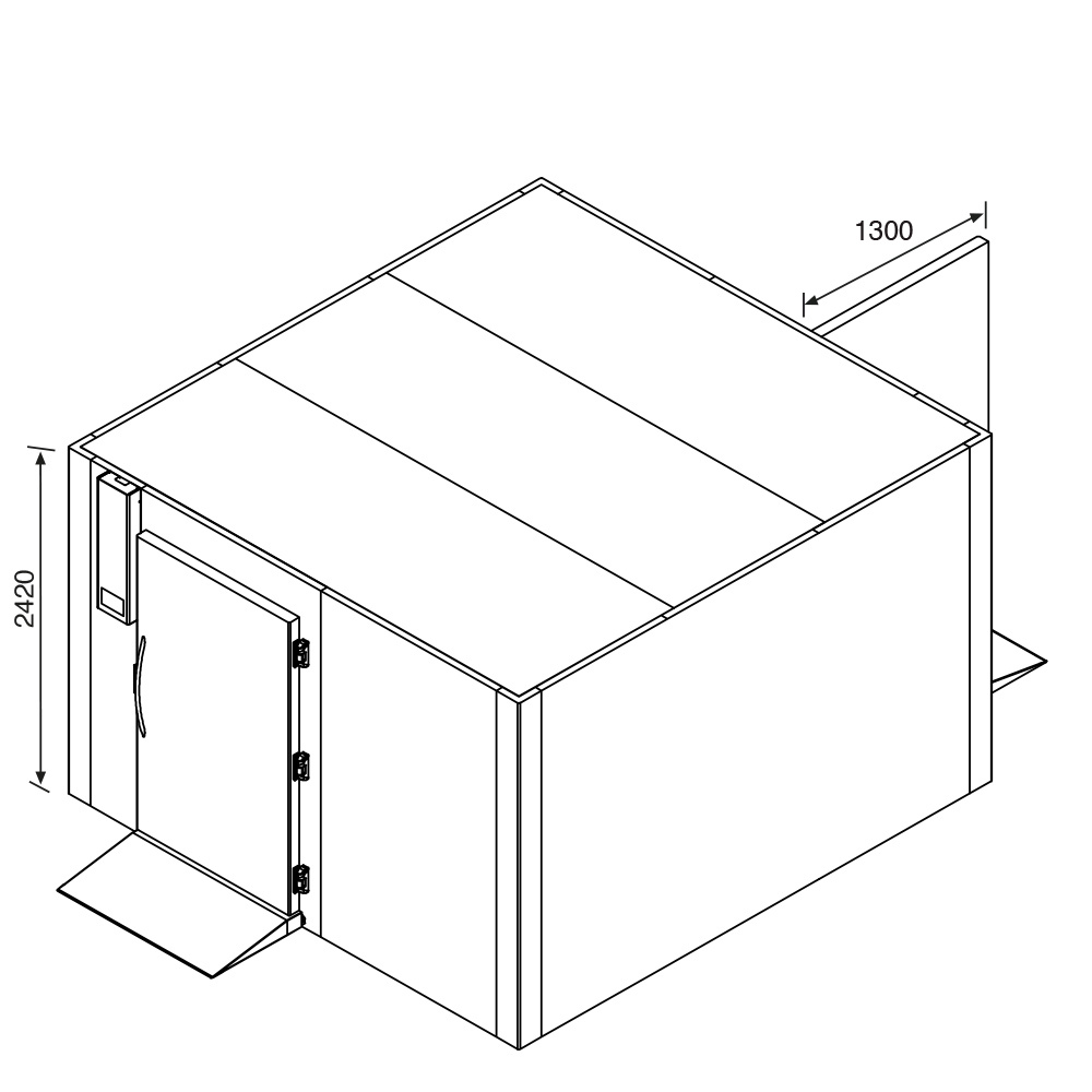 Everlasting KING TROLLEY 240 Tray Blast Chiller 1000kg / Freezer 800kg Roll In Single Wide Door