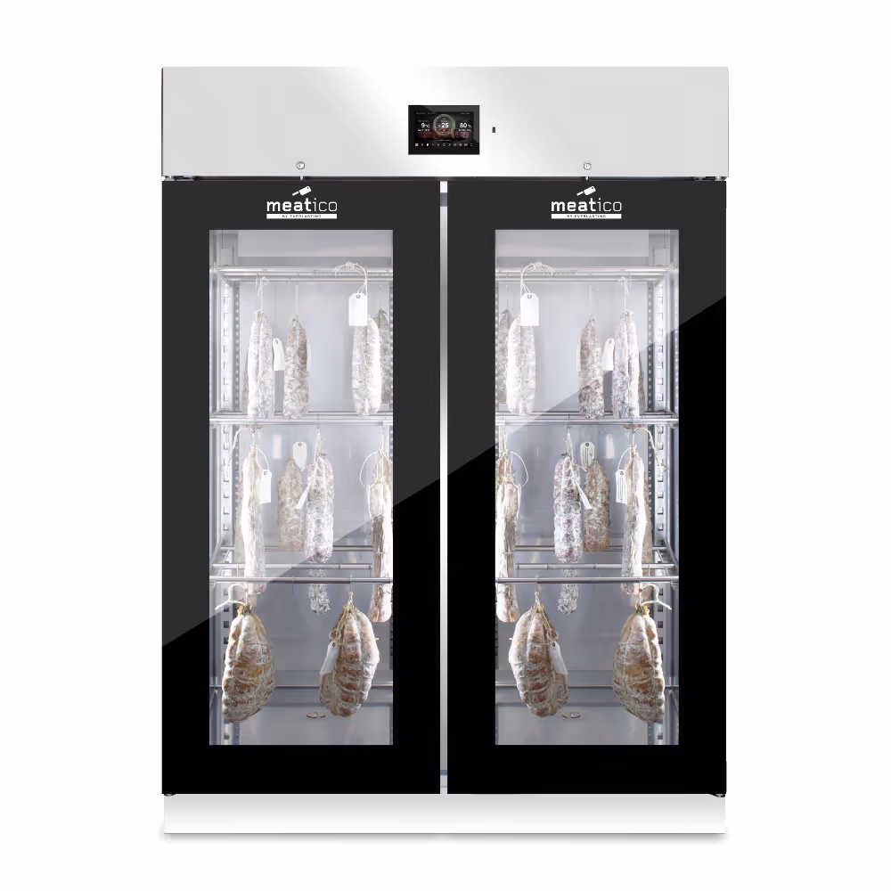 Everlasting Meatico ALL IN ONE 1500 Glass Charcuterie Fermentation & Drying Cabinet Double Glass Door