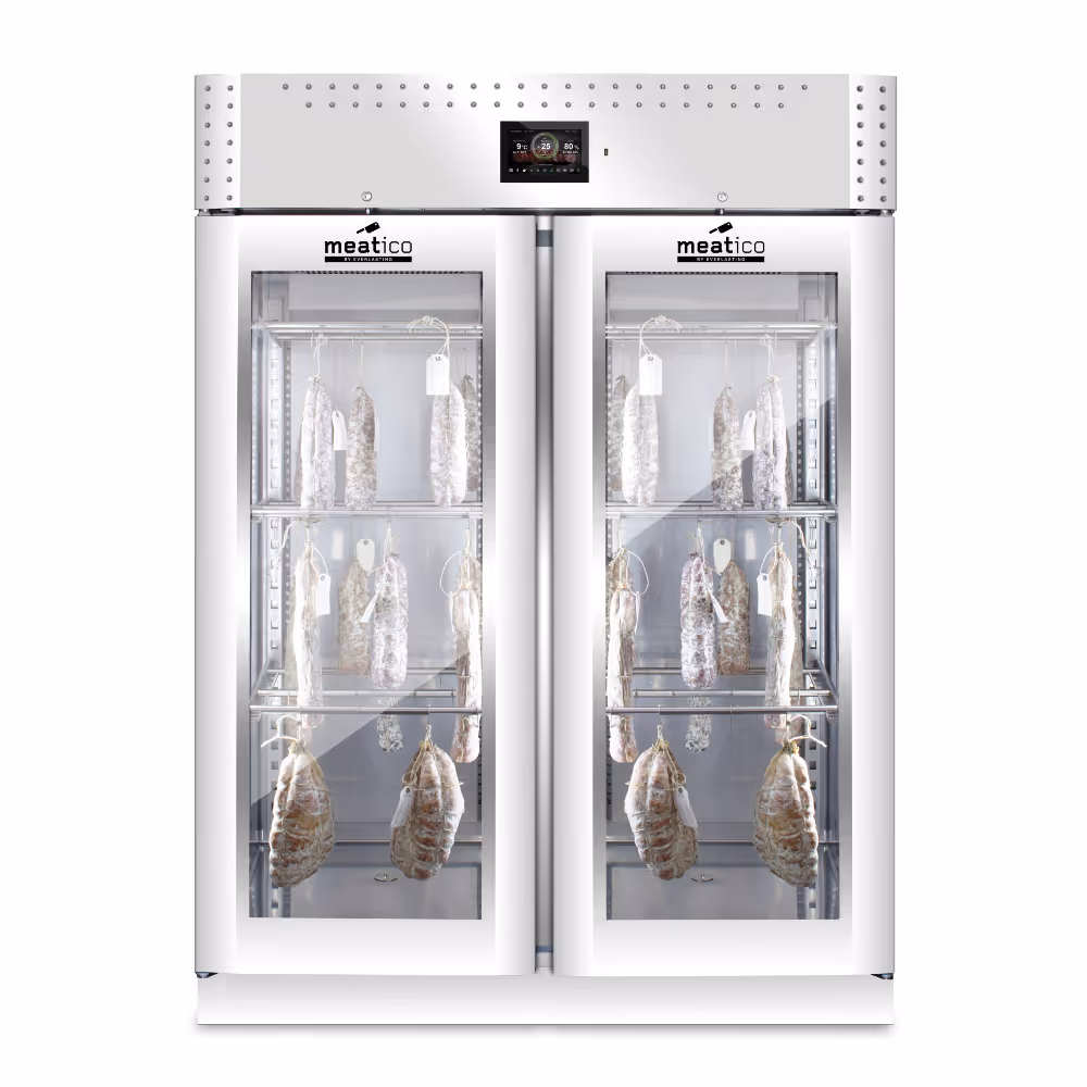 Everlasting Meatico ALL IN ONE 1500 VIP Charcuterie Fermentation & Drying Cabinet Double Glass Door