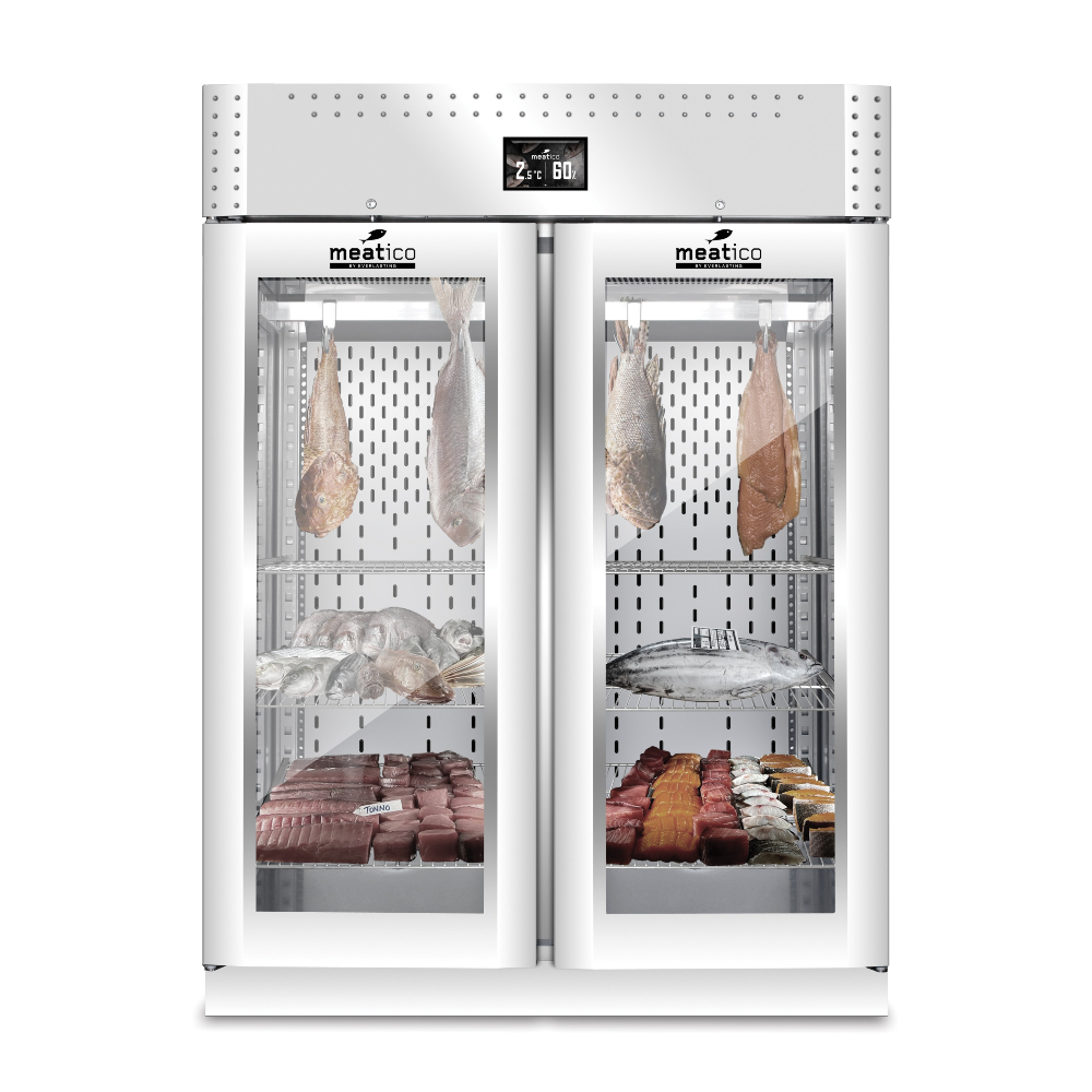 Everlasting Meatico FISH 1500 VIP Fish Dry Aging Refrigerated Cabinet Double Glass Door