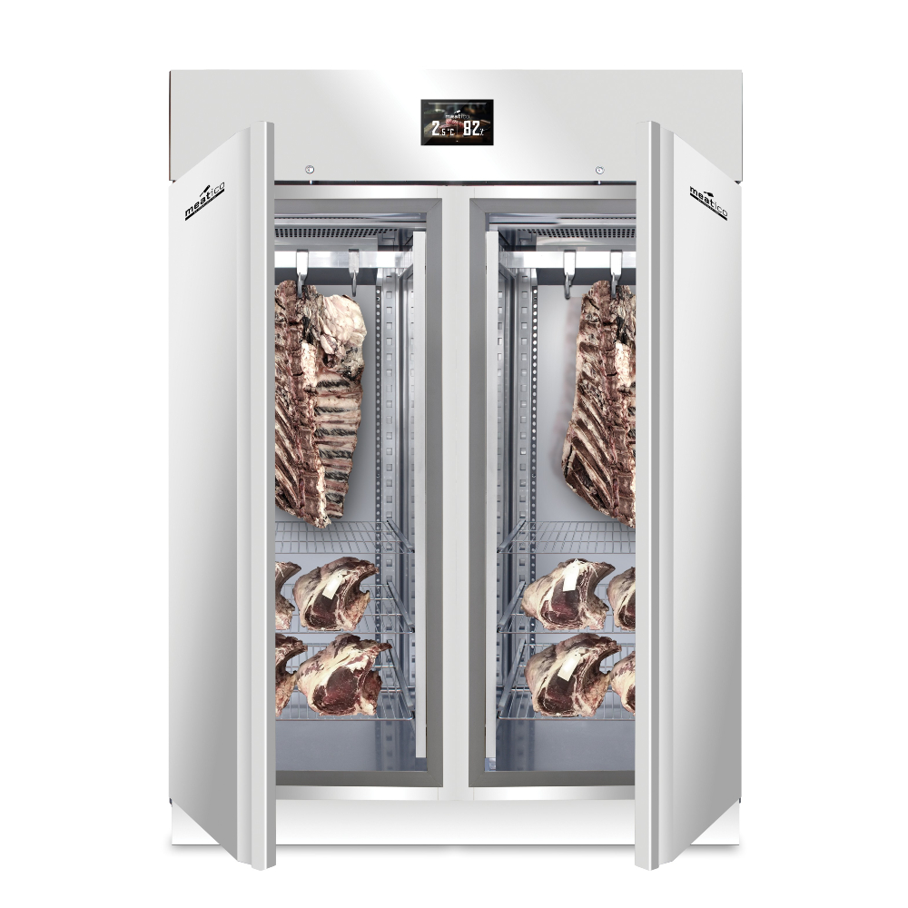 Everlasting Meatico Meat 1500 Inox Meat Dry Aging Fridge Cabinet Double Stainless Steel Door