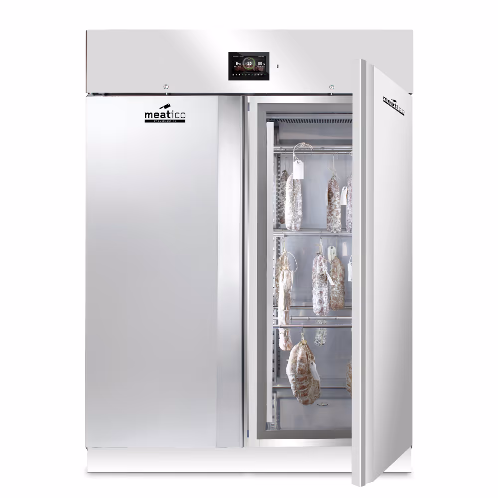 Everlasting Meatico ALL IN ONE 1500 Inox Charcuterie Fermentation & Drying Cabinet Double Stainless Steel Door