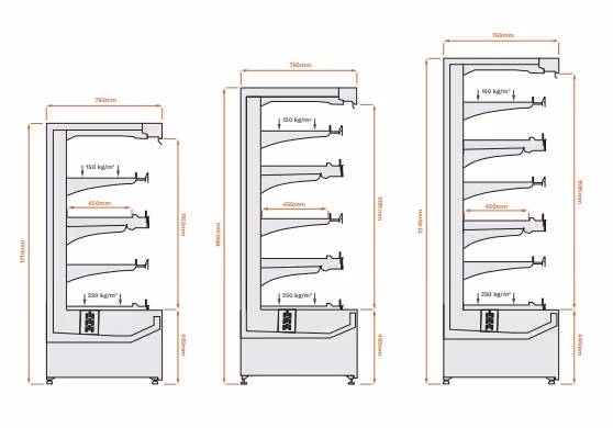 Lucabo Aero Energy Efficient Multideck Display