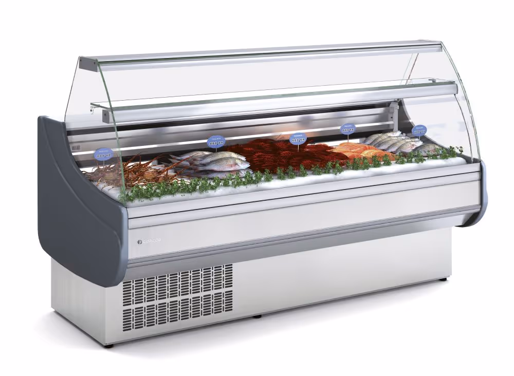 Fresh Fish Serve Over Display Counters