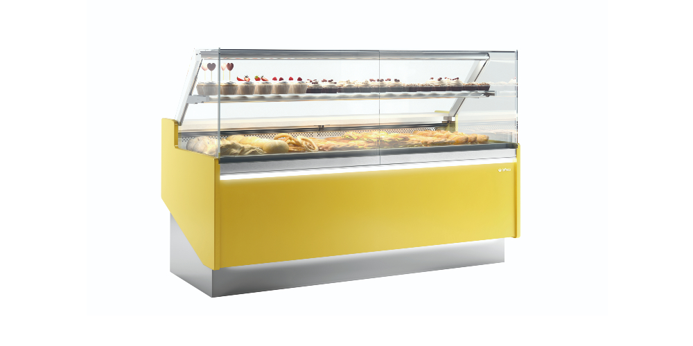 Infrico Lyon Pastry Serve Over Counter Straight Glass Ventilated Evaporator Plug In