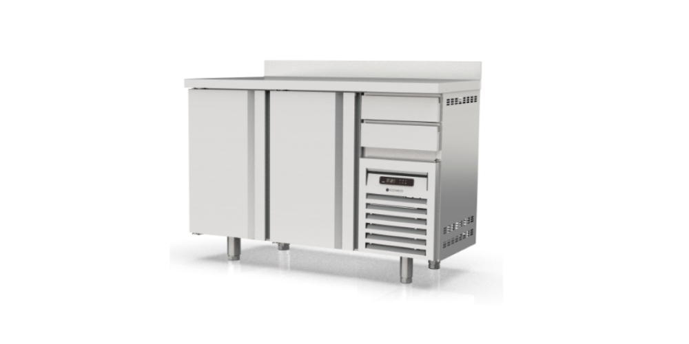 Coreco SNACK 600 Bar Back Chiller Counter Solid 2 Door