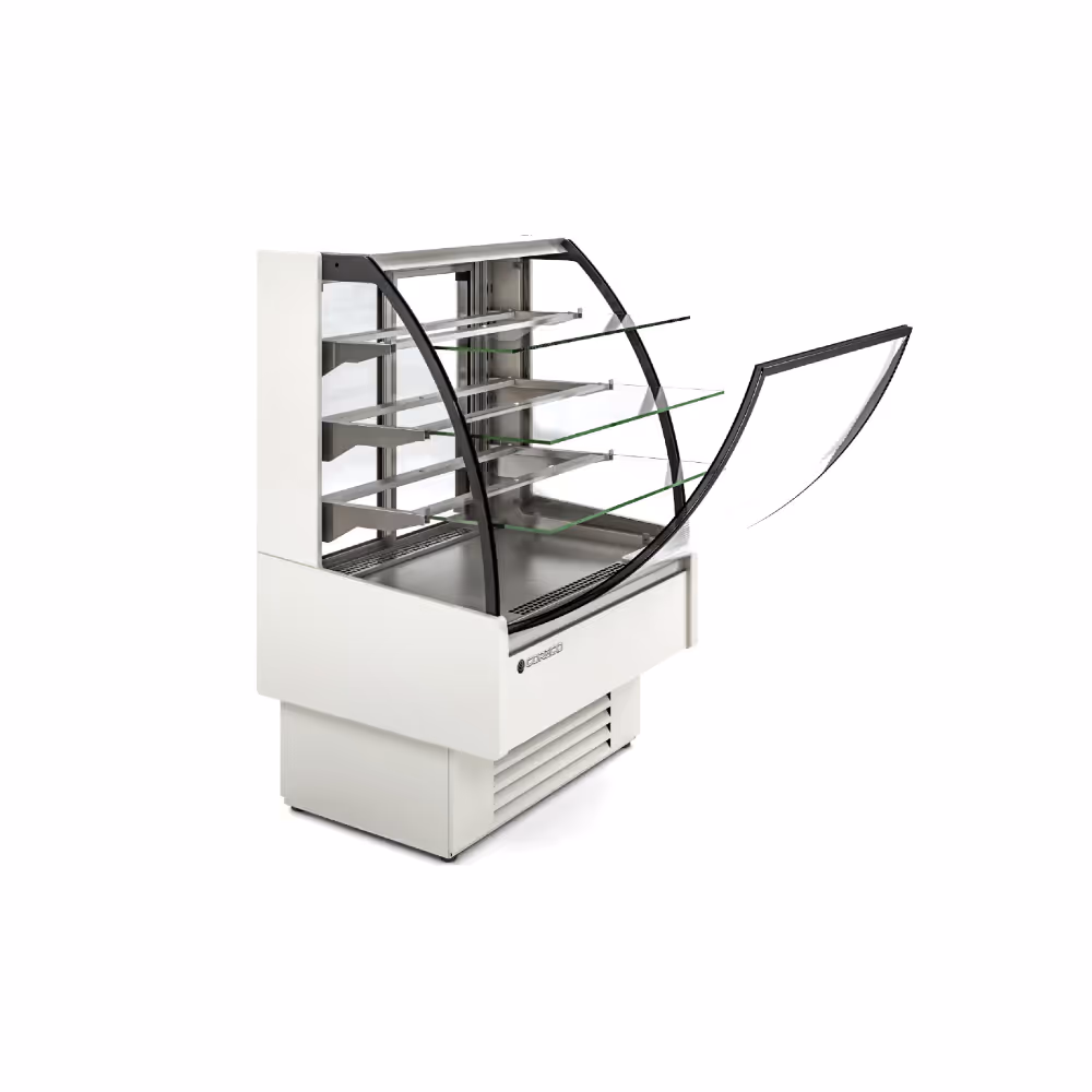 Coreco VSS-C Refrigerated Display Assisted Service Curved Glass with Rear Door Access