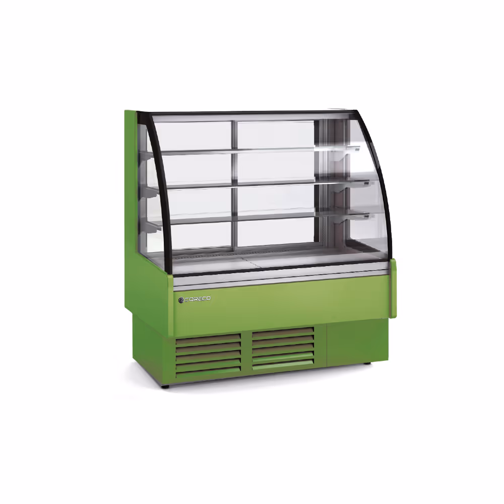 Coreco VSS-C Refrigerated Display Assisted Service Curved Glass with Rear Door Access