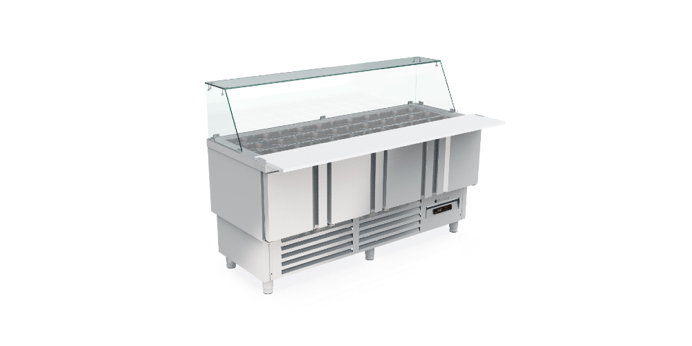 Coreco KEBAB 700 Station Counter Glass Cover 4 Door