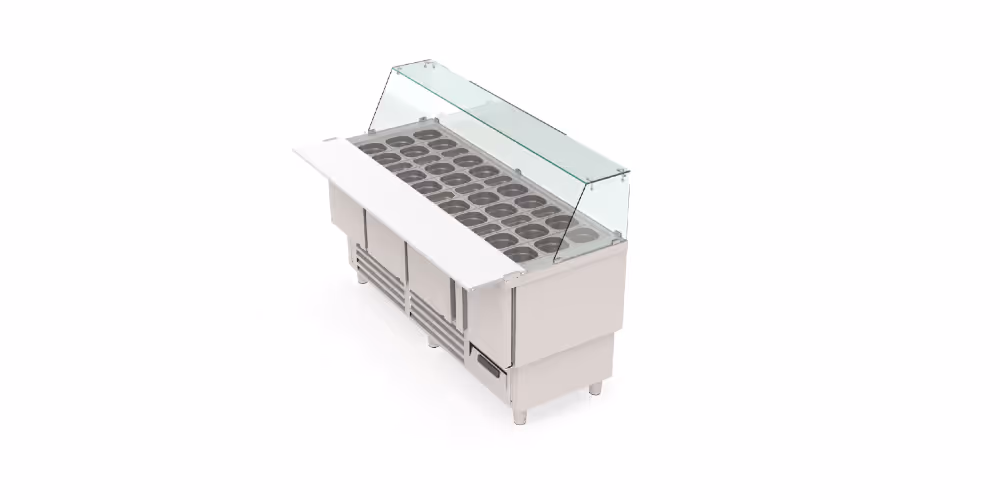 Coreco KEBAB 700 Station Counter Glass Cover 4 Door