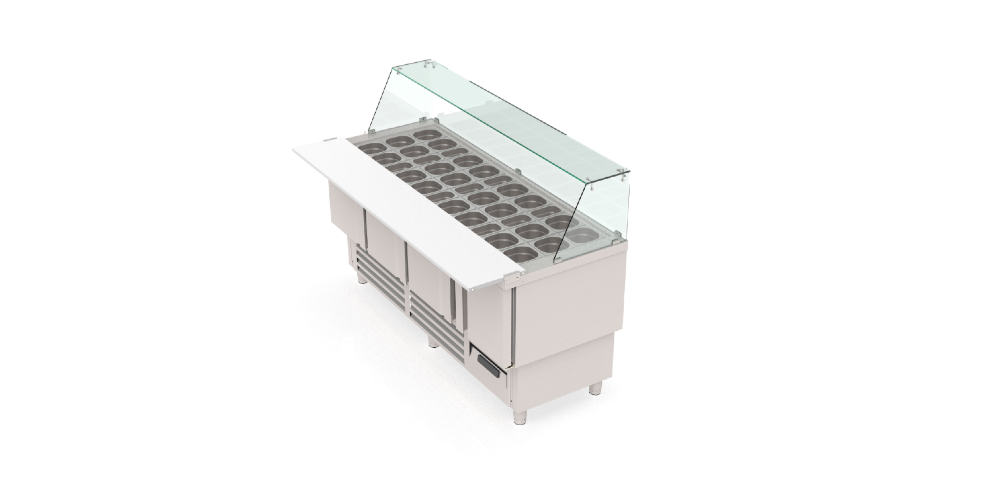 Coreco KEBAB 700 Station Counter Glass Cover 4 Door