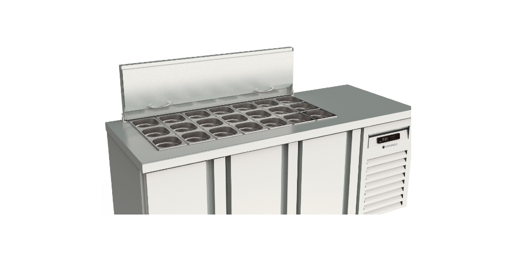 Coreco SALAD-CHEFF 700 Open Worktop Counter 3 Door