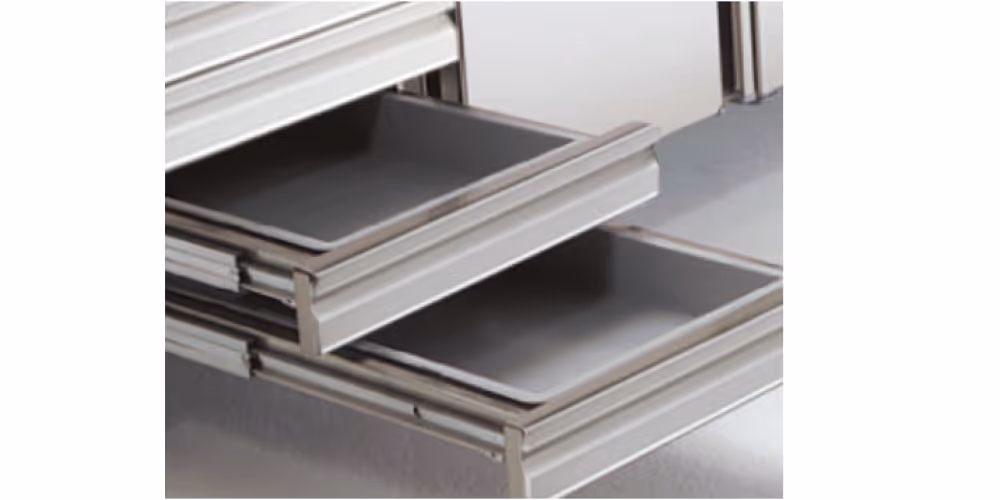 Coreco 70-180 Stainless Steel 2 Door Pizza Counter With Drawer 