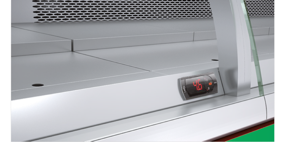 Coreco CVE-12 Serve Over Counter Liftable Front Straight Glass Cold Storage Ventilated Evaporator