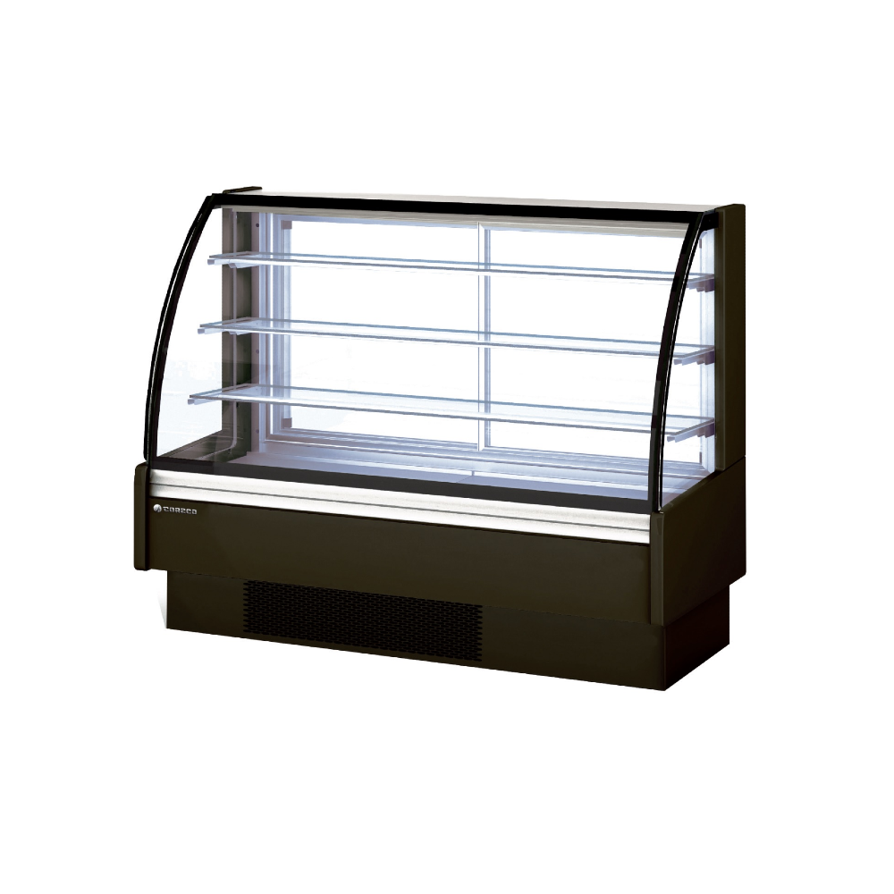 Coreco VSS-C Refrigerated Display Assisted Service Curved Glass with Rear Door Access
