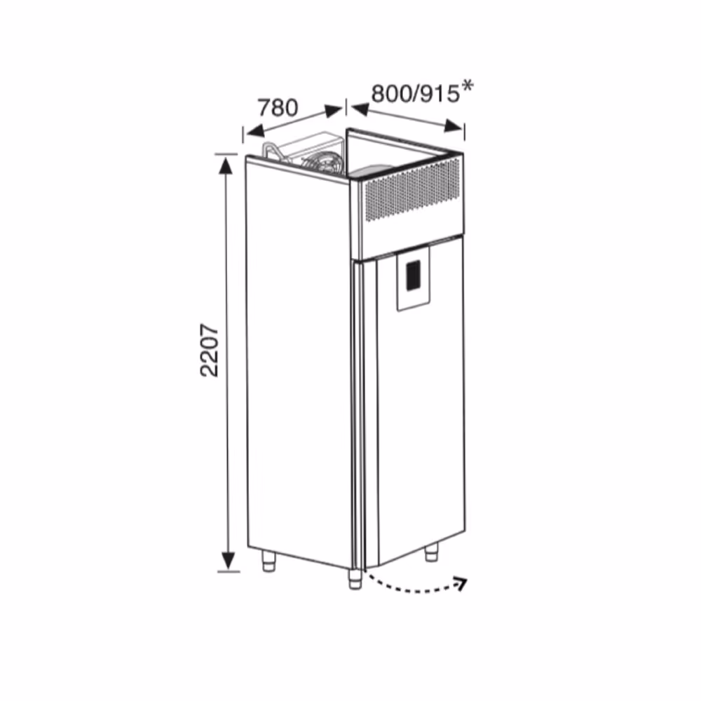 Everlasting PROFESSIONAL MULTI Blast Chiller 82kg / Freezer 65kg Upright Single Door 20 Tray