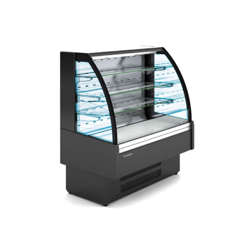 Coreco VSSAM-C Refrigerated Display Self Service Curved with Ventilated Rear Panel