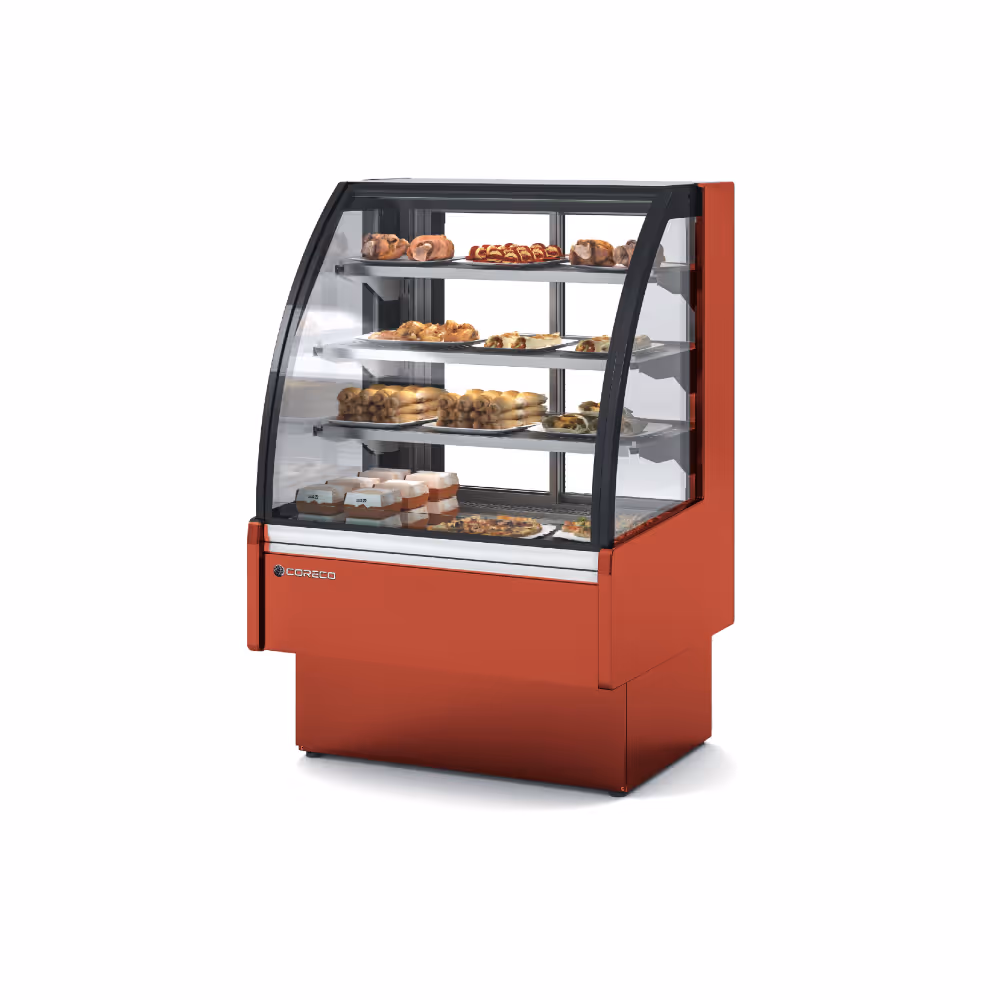 Coreco VSS-6HE-C Heated Display Assisted Service Curved Glass with Rear Door Access
