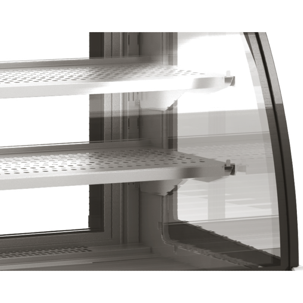 Coreco VSS-6HE-C Heated Display Assisted Service Curved Glass with Rear Door Access
