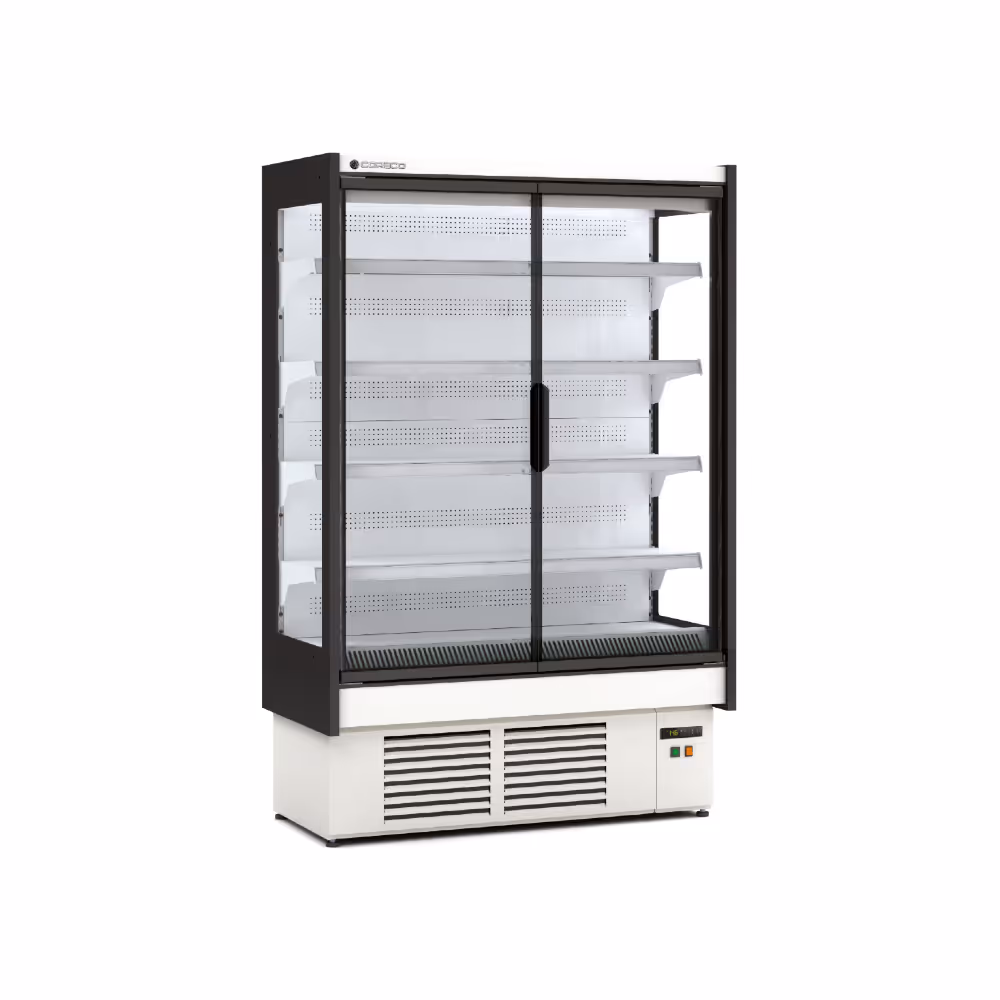 Coreco CHDG1-M1 Refrigerated High Efficiency Multideck Display Self Service with Glass Doors