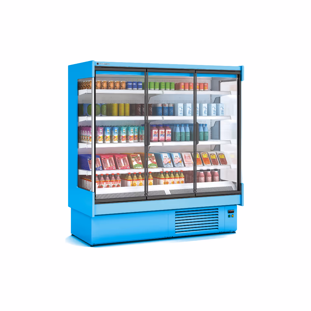 Coreco CDG1-M Refrigerated Multideck Display Self Service with Glass Doors
