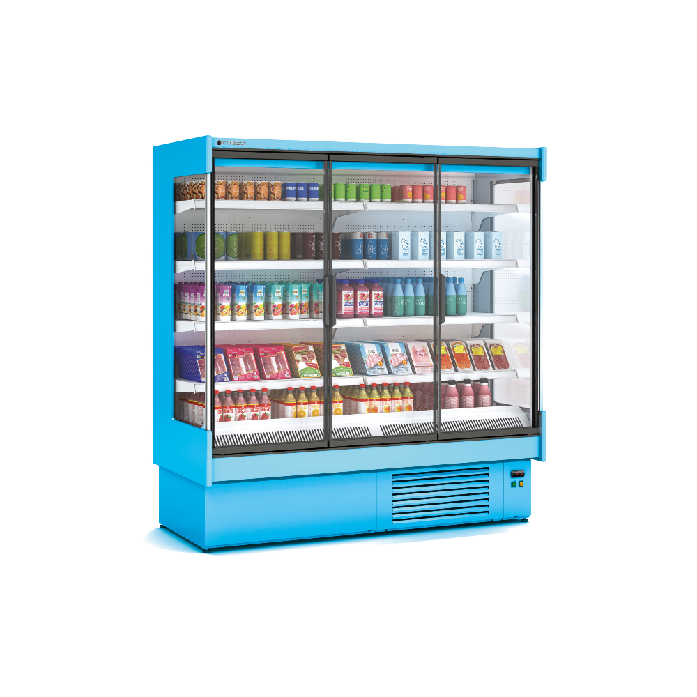 Coreco CDG1-M Refrigerated Multideck Display Self Service with Glass Doors