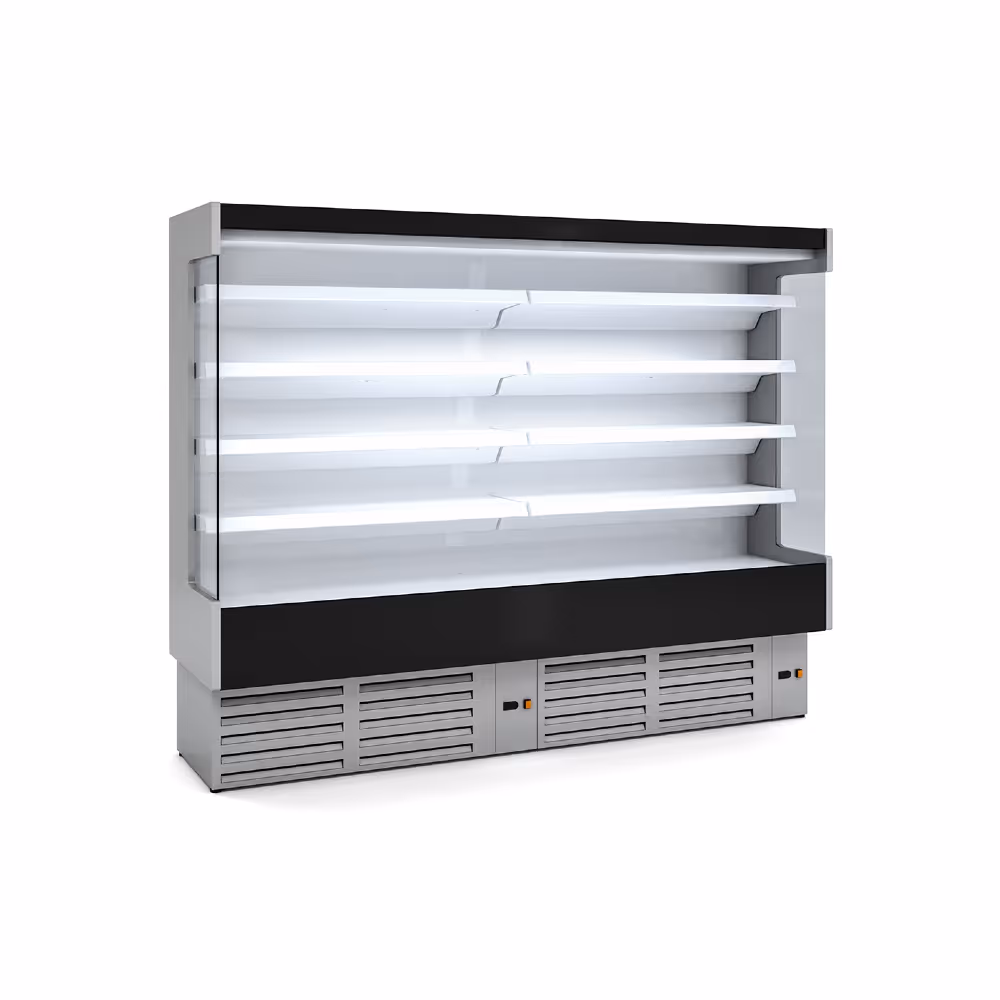 Coreco CDS0-M Refrigerated Multideck Display Self Service Open Fronted with Night Blind