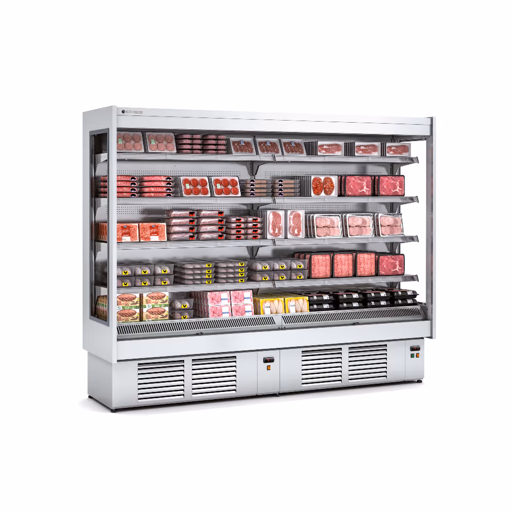 Coreco CDS3-M Refrigerated Multideck Display Self Service Open Fronted with Night Blind