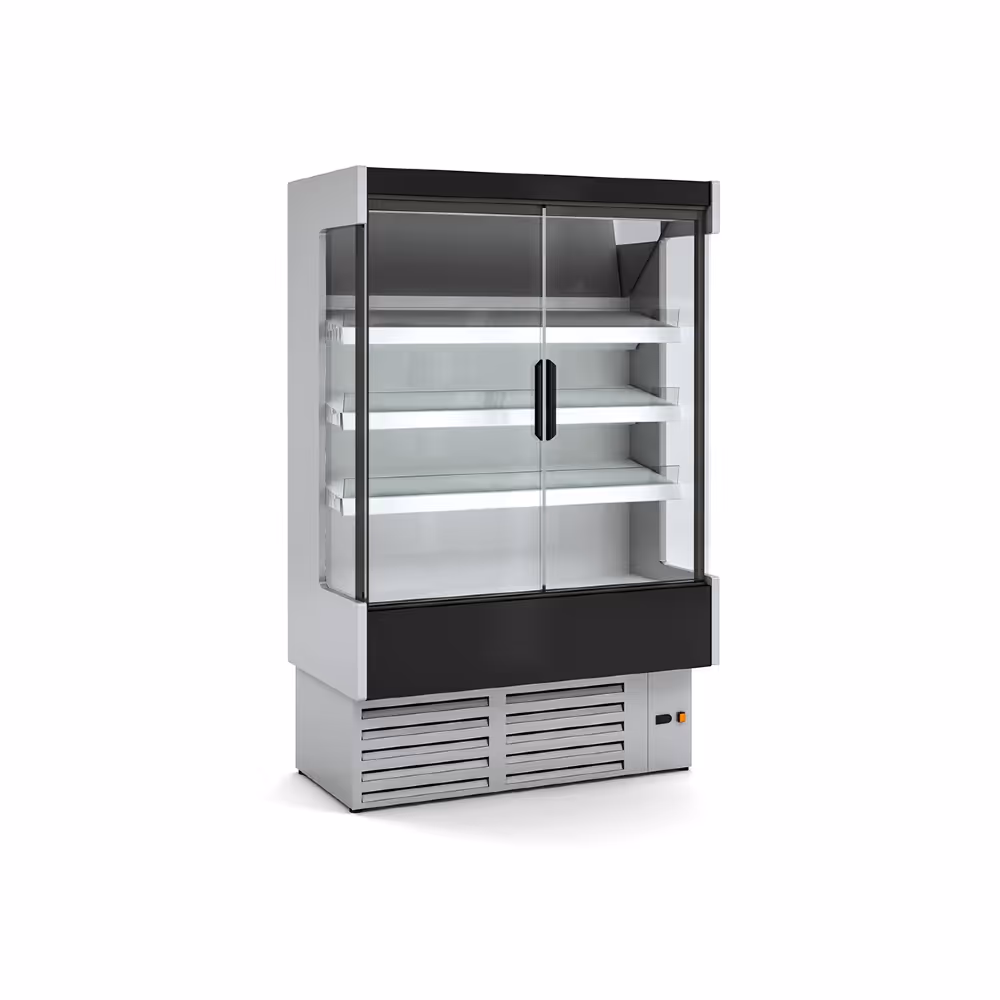 Coreco CDG1-H1 Refrigerated Fruit and Vegetables Multideck Display Self Service with Glass Doors