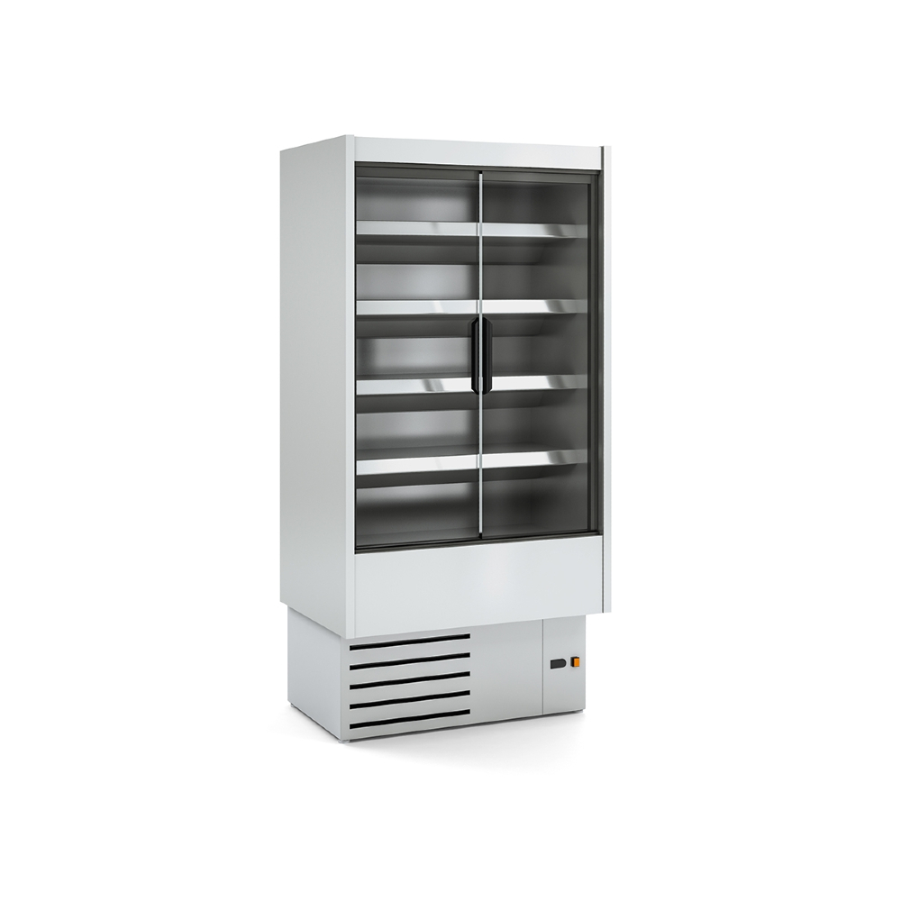 Coreco CDG0-I-M Stainless Steel Multideck Display Self Service with Glass Doors