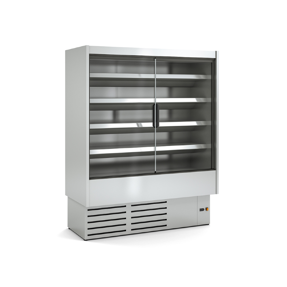 Coreco CDG0-I-M Stainless Steel Multideck Display Self Service with Glass Doors