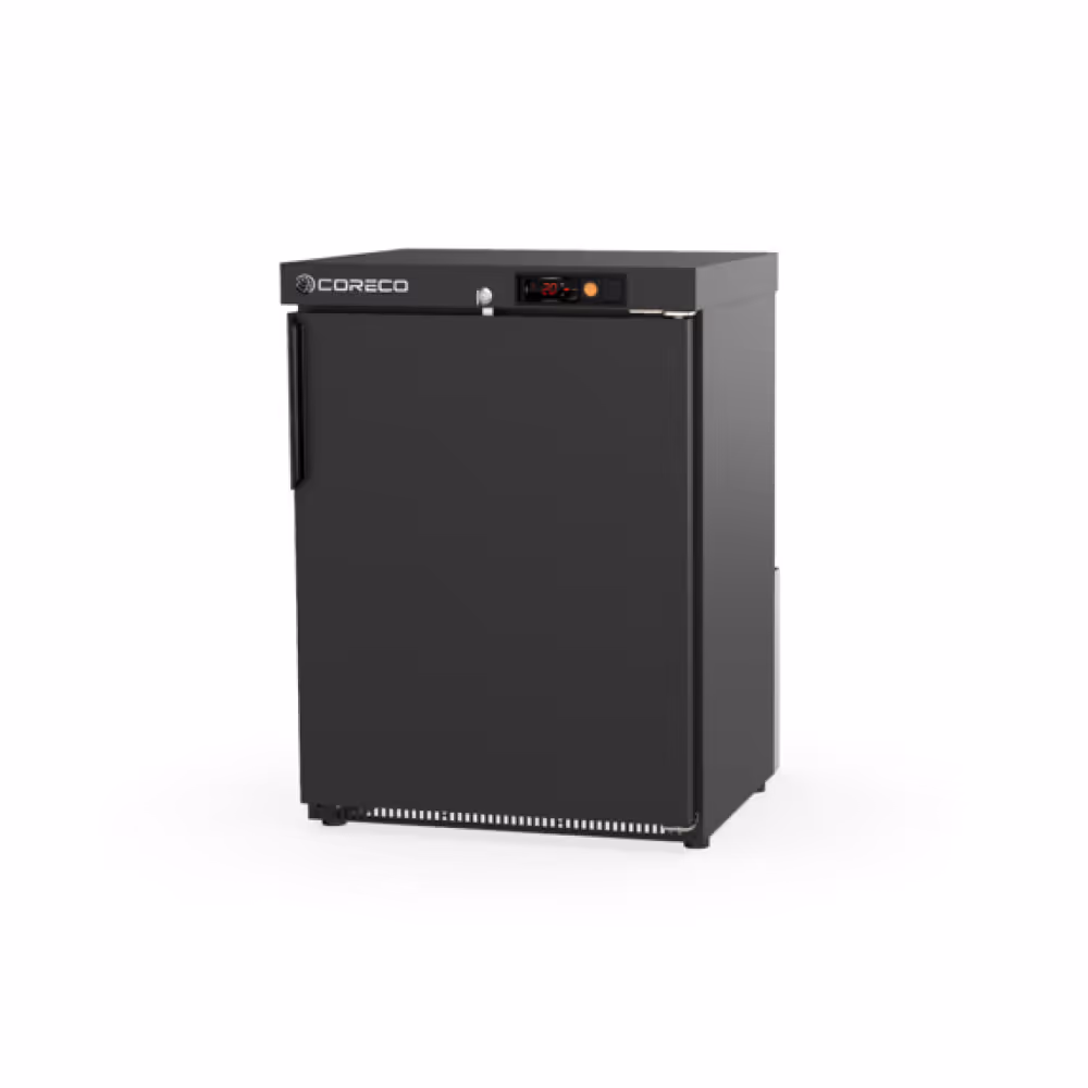 Coreco NRH-L Refrigerated Back Bar Cooler Anthracite Grey with Hinged Solid Doors