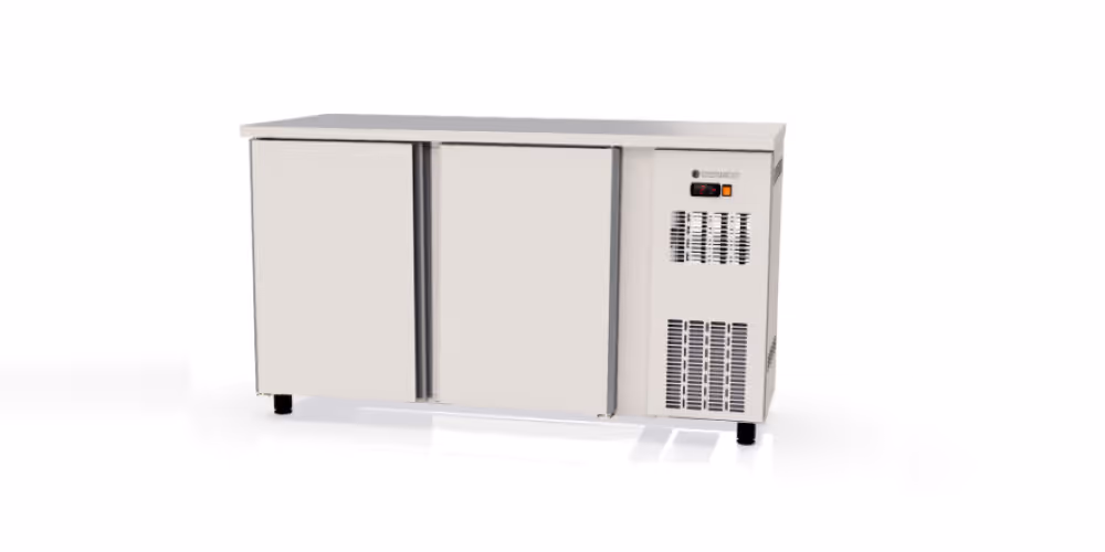 Coreco SBI Back Bar Fridge Counter Stainless Steel with Hinged Solid Doors