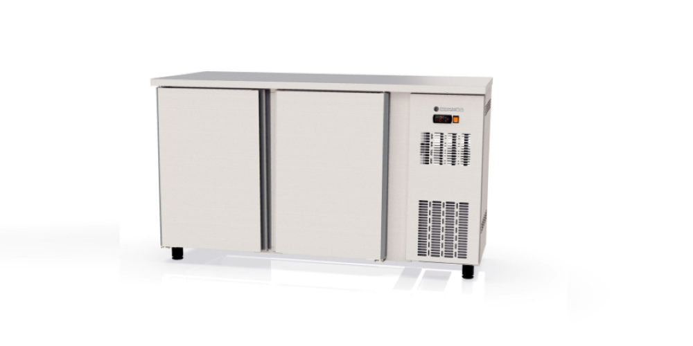 Coreco SBI Back Bar Fridge Counter Stainless Steel with Hinged Solid Doors