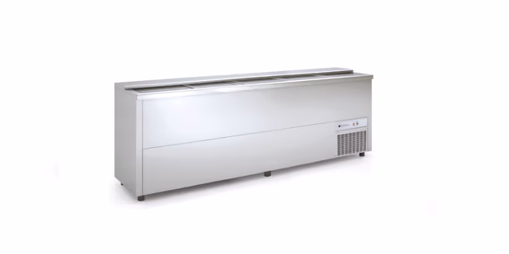 Coreco BE-A Chest Bottle Cooler Stainless Steel Exterior with Aluminium Interior (High Capacity)