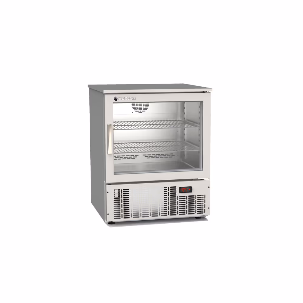 Coreco NRE-140 Countertop Fridge with Glass Door