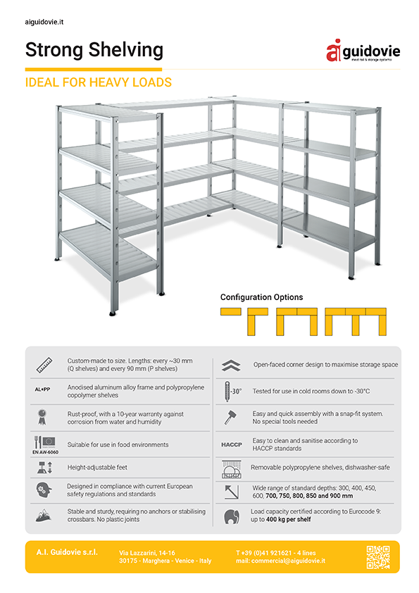 A I Guidovie | Strong Shelving Leaflet