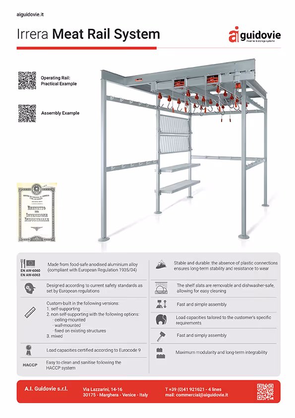A I Guidovie | Meat Rail Systems Leaflet