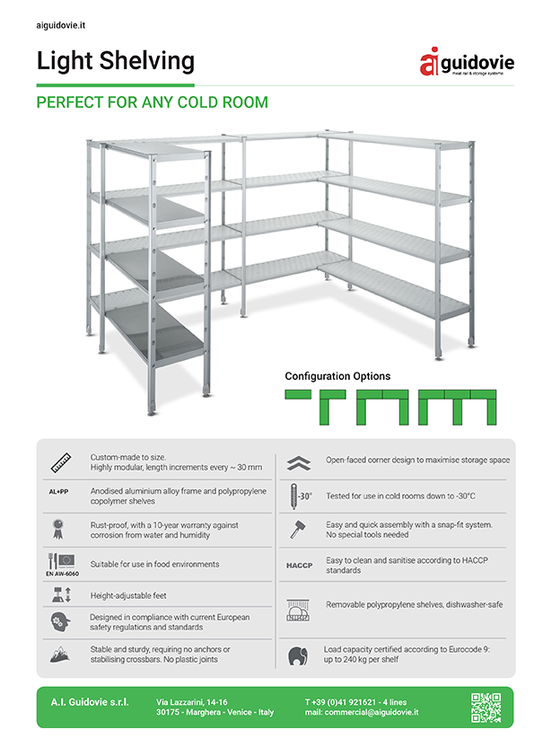 A I Guidovie | Light Shelving Leaflet