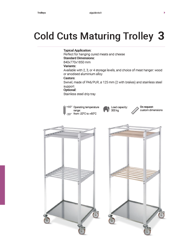 A I Guidovie | Cold Cuts Charcuterie Trolley brochure