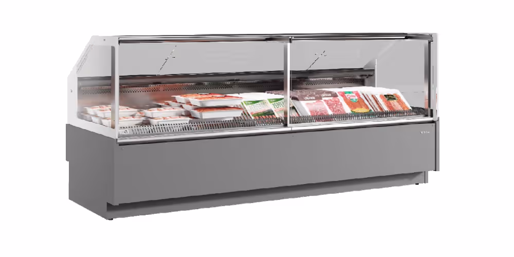 Infrico California Narrow Serve Over Counter Straight Glass Ventilated Evaporator Plug In