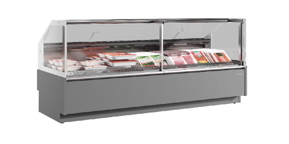 Infrico California Narrow Serve Over Counter Straight Glass Ventilated Evaporator Plug In