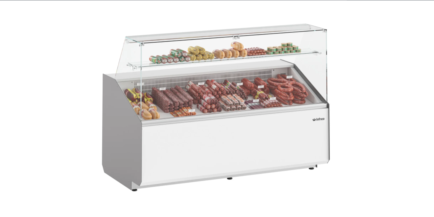 Infrico Juliet Serve Over Counter Straight Glass Static Evaporator Plug In