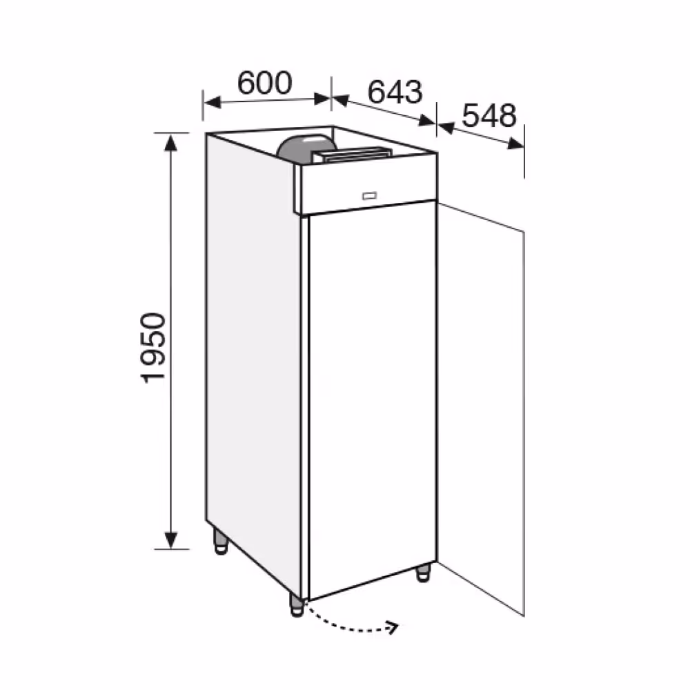 Everlasting Quick Freezer Upright Solid Door
